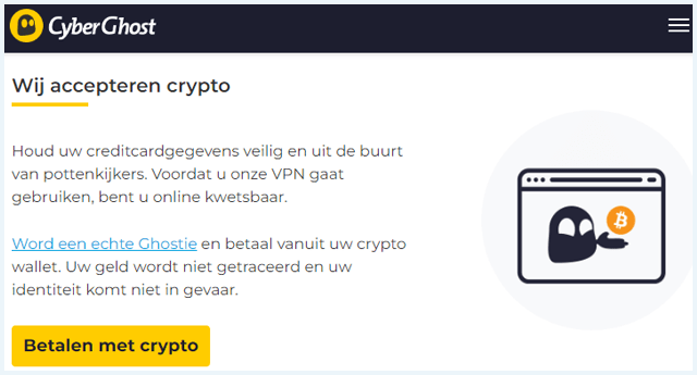 CyberGhost pagina