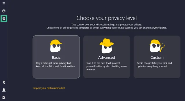 CyberGhost Privacy Guard in app