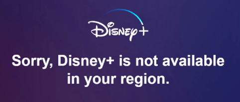 Screenshot Disney Plus Niet Beschikbaar
