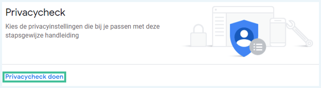 Google privacycheck