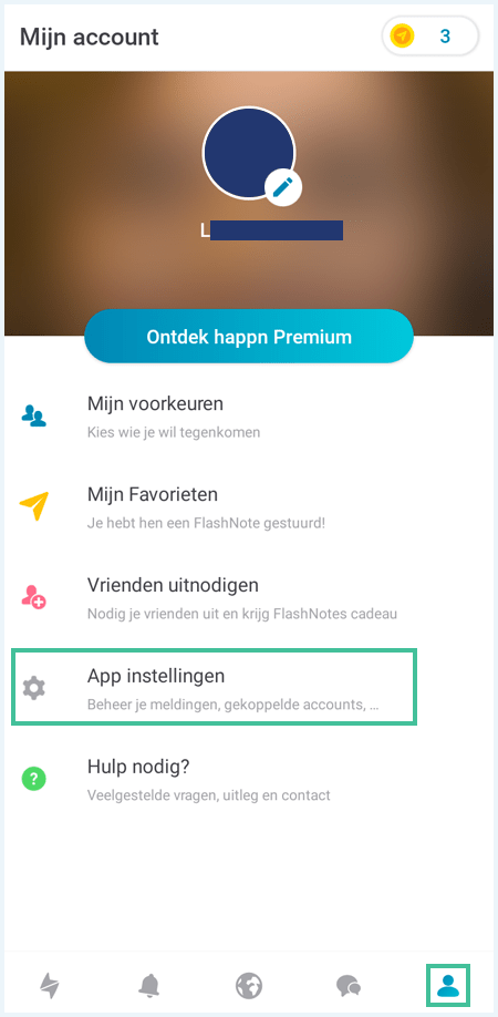 Happn pagina