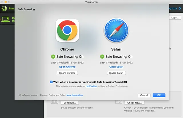 Intego antivirus scherm
