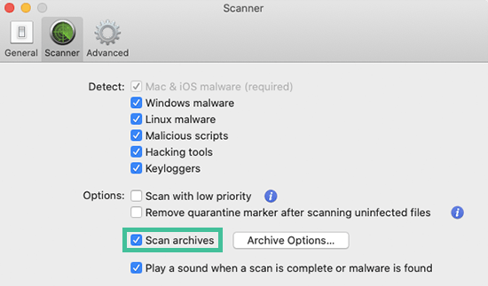 Intego antivirus scherm