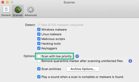 Intego antivirus scherm