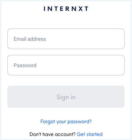 Internxt Drive login op Android