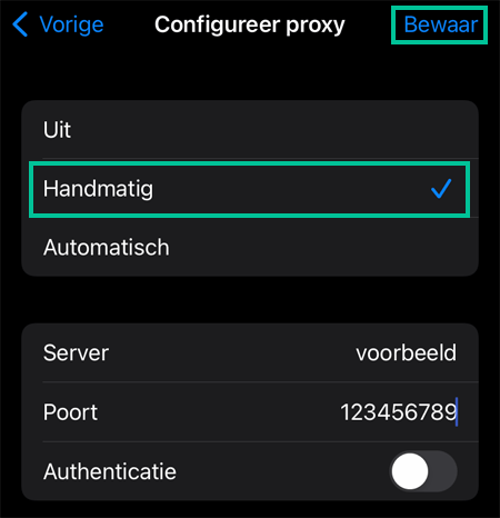 iOS scherm