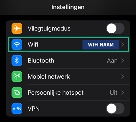iOS scherm