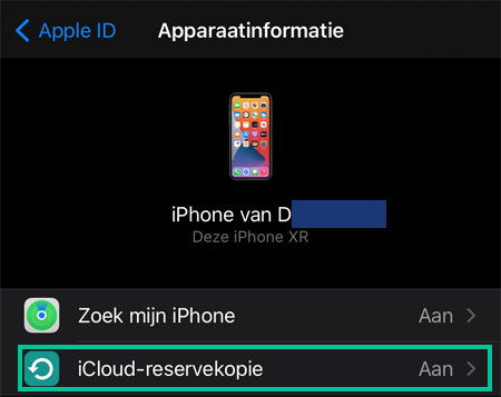 het scherm