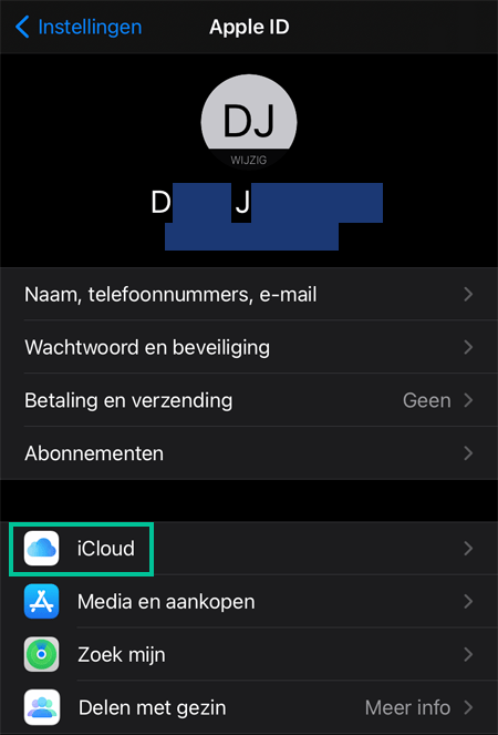 het scherm
