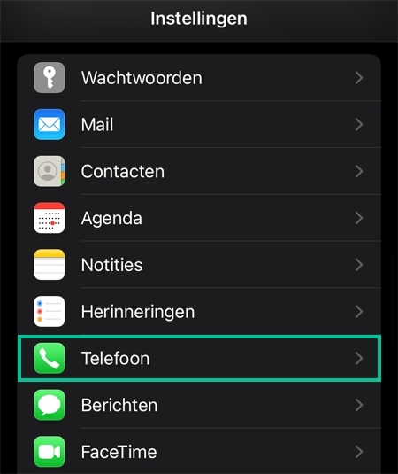 iPhone scherm