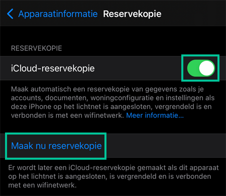 het scherm