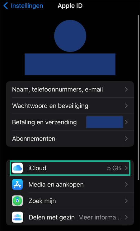 iPhone scherm