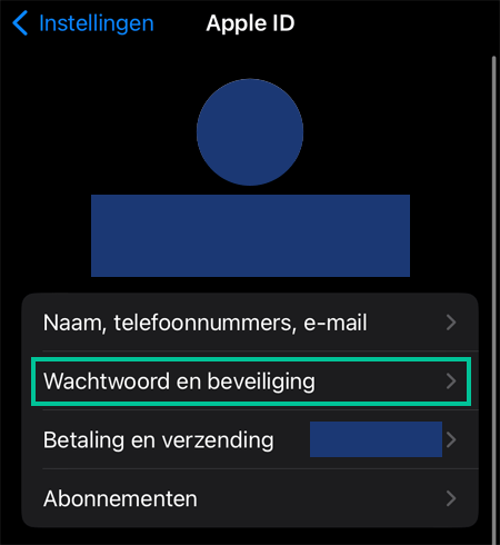 iPhone scherm