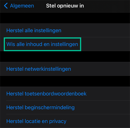 iPhone scherm