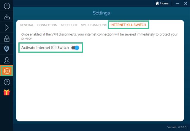 Ivacy software waarbij de Kill Switch functie is uitgelicht