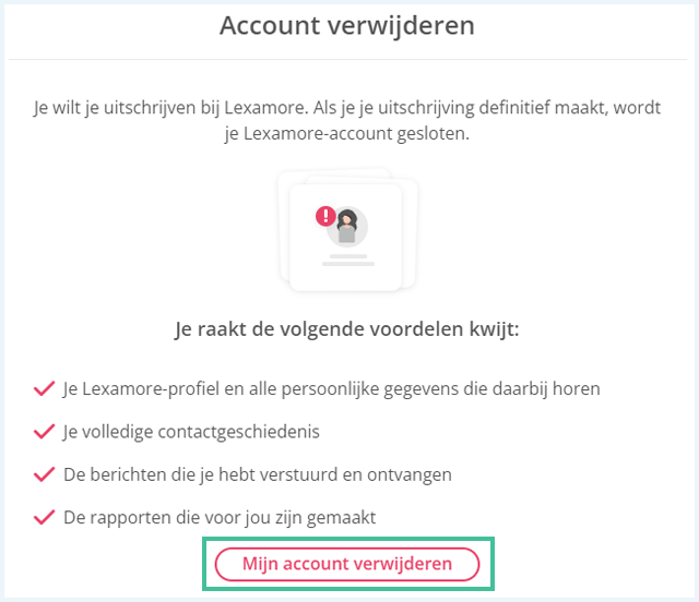 Lexamore scherm