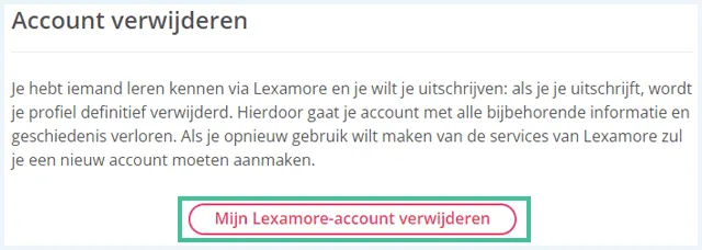 Lexamore scherm