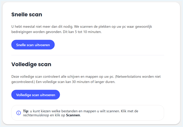 McAfee Livesafe Scantypes