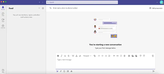 Microsoft Teams Interface