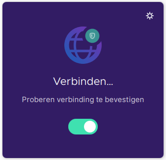 Screenshot van het scherm