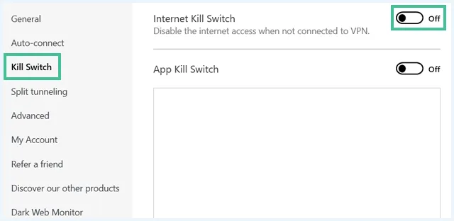 NordVPN software kill switch uitgelicht