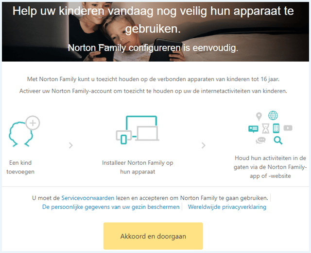 Screenshot van de