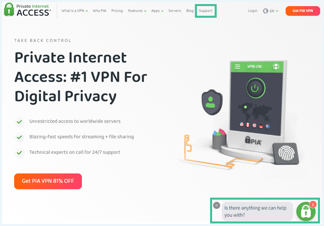 PIA website waarbij
