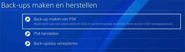 PS4 scherm