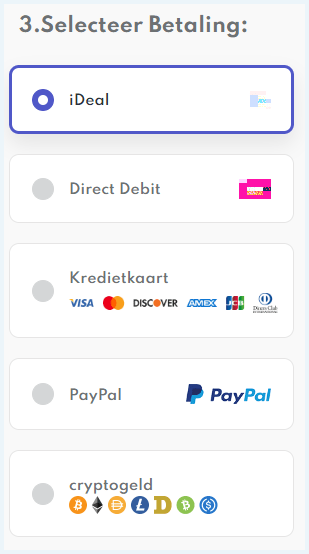 PrivadoVPN betaalmethoden