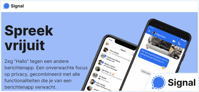 Signal Website met Logo