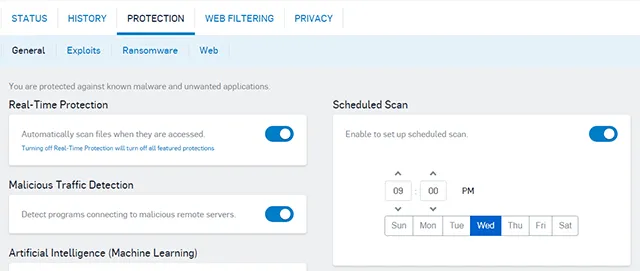 Sophos Home Antivirus Ingeplande Scan
