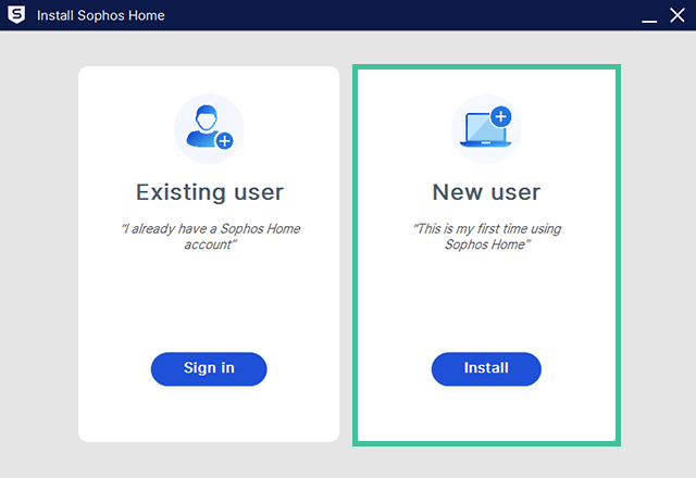 Sophos Home Antivirus Nieuwe Gebruiker Setup