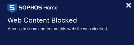 Sophos Home Antivirus Parental Lock