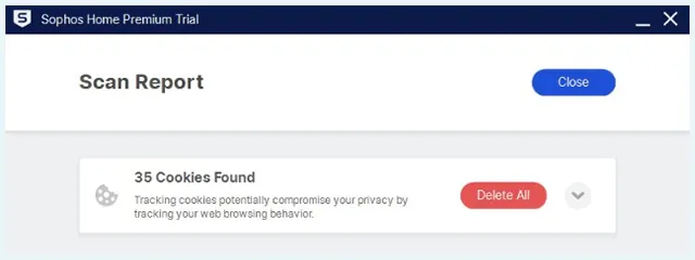Sophos Home Antivirus Scan Rapport