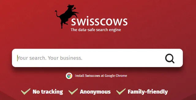 SwissCows zoekmachine