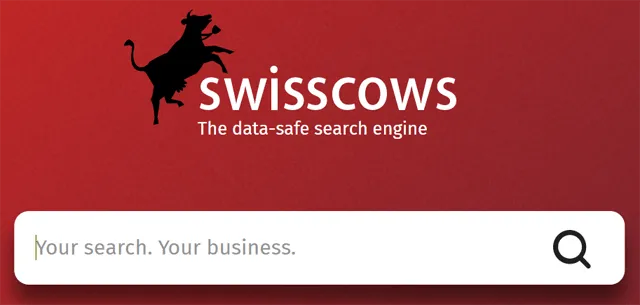 Swisscows zoekmachine