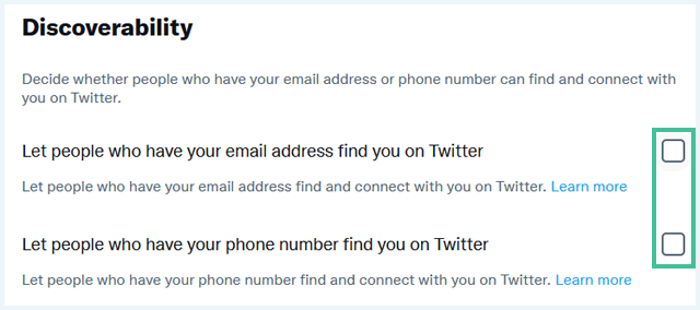 Twitter scherm