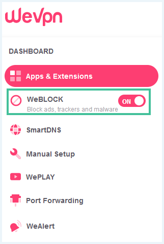WeVPN WeBlock