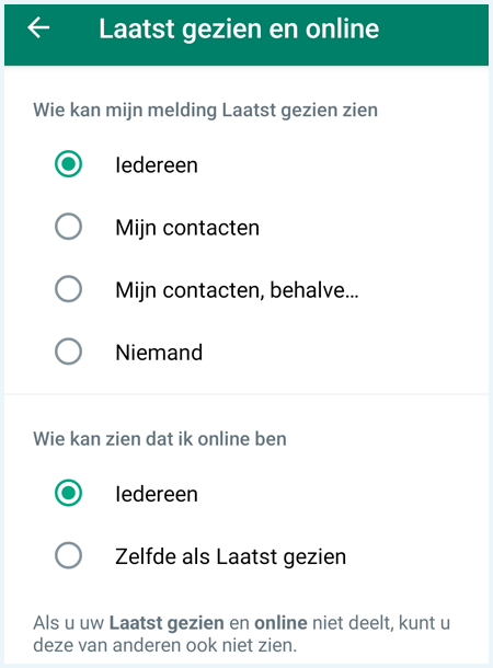 Het scherm