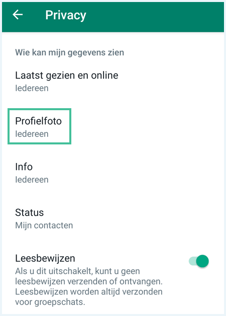 Het scherm