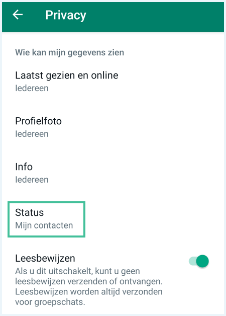 Het scherm