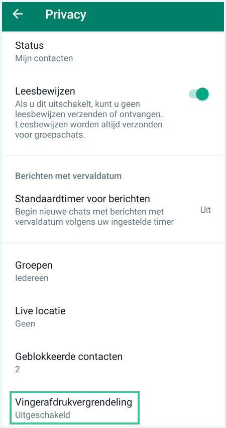 Het scherm