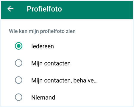 Het scherm