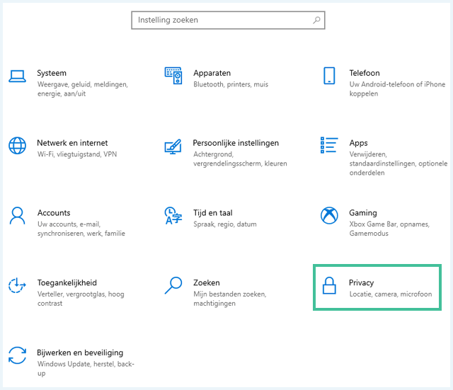 Windows 10 scherm 