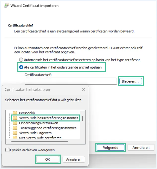 Het scherm 