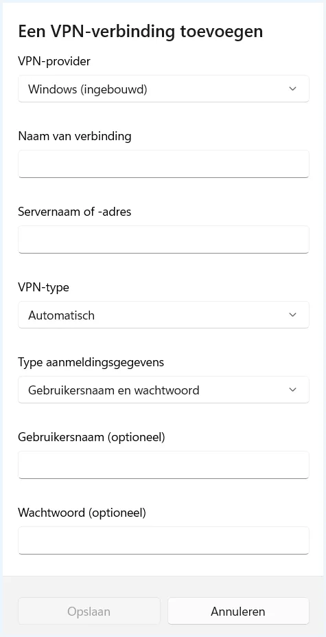 Het scherm 