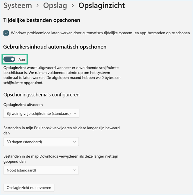Windows scherm 