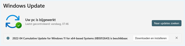 Windows scherm 