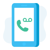 Smartphone Voicemail Icoon