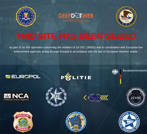 Dark web site seized